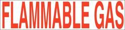 Flammable Gas 6" Letters