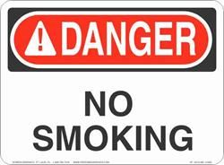 Danger No Smoking 