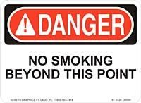 Danger No Smoking Beyond This Point 