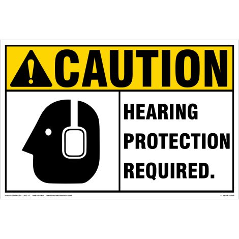 Caution Hearing Protection Required 
