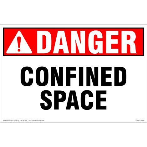 Danger Confined Space 